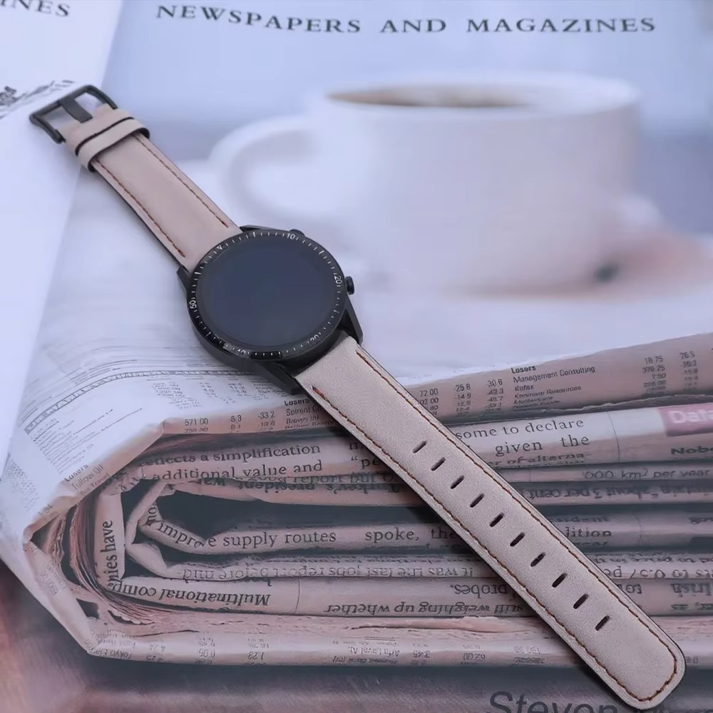 Smartwatch Vintage Watches For Women - 20mm、22mmのヴィンテージレザー製腕時計バンド。Samsung Galaxy Watch 6 Classic、5 Pro、3、45mm、Gear