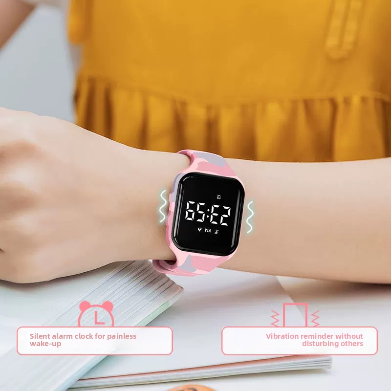 子供向けLEDデジタル静音振動アラームスマートウォッチ。水泳 - Smartwatch Watches For Kids のレビューと価格