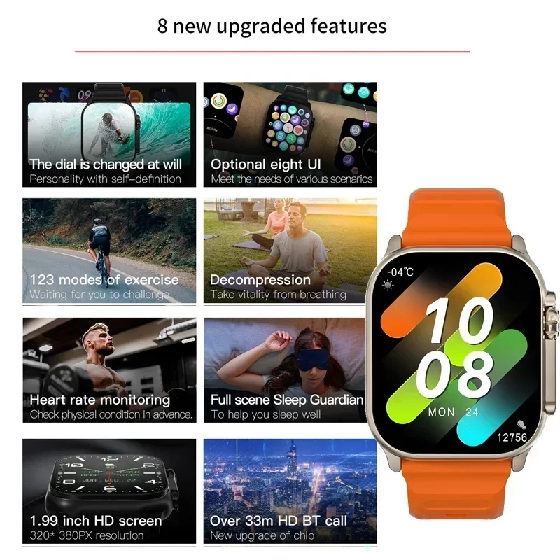 新型腕時計 T10 ウルトラ スマートウォッチ 49mm 2 - Smartwatch Watches For Women With Gps のレビューと価格