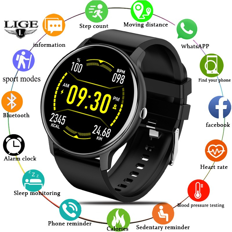 LIGEブランド スマートウォッチ レディース メンズ 女性 - Smartwatch Watches Brands For Women のレビューと価格
