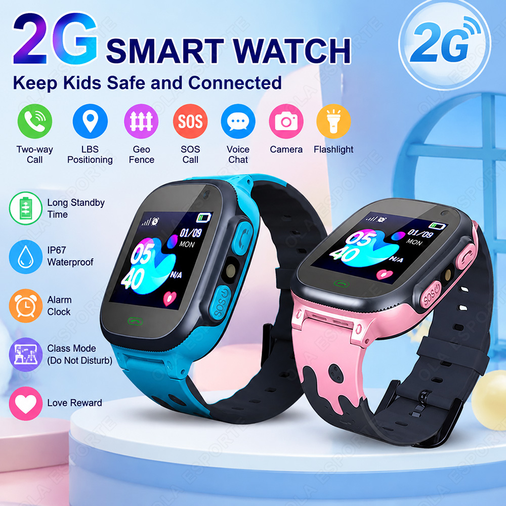 新しいキッズスマートウォッチ 子供用HDタッチスクリーン 通 - Smartwatch Watches For Kids With Gps のレビューと価格