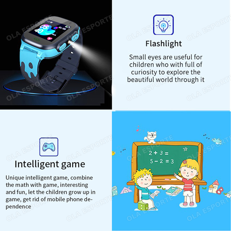 新しいキッズスマートウォッチ 子供用HDタッチスクリーン 通 - Smartwatch Watches For Kids With Gps のレビューと価格