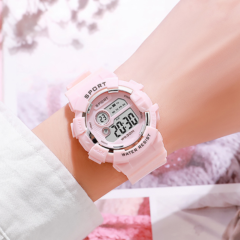 ファッションキッズ腕時計発光防水スポーツデジタル腕時計目覚ま - Smartwatch Watches For Kids のレビューと価格