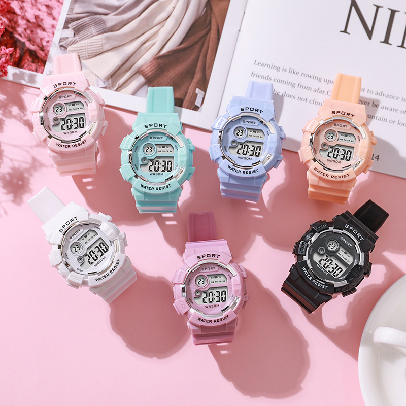 ファッションキッズ腕時計発光防水スポーツデジタル腕時計目覚ま - Smartwatch Watches For Kids のレビューと価格
