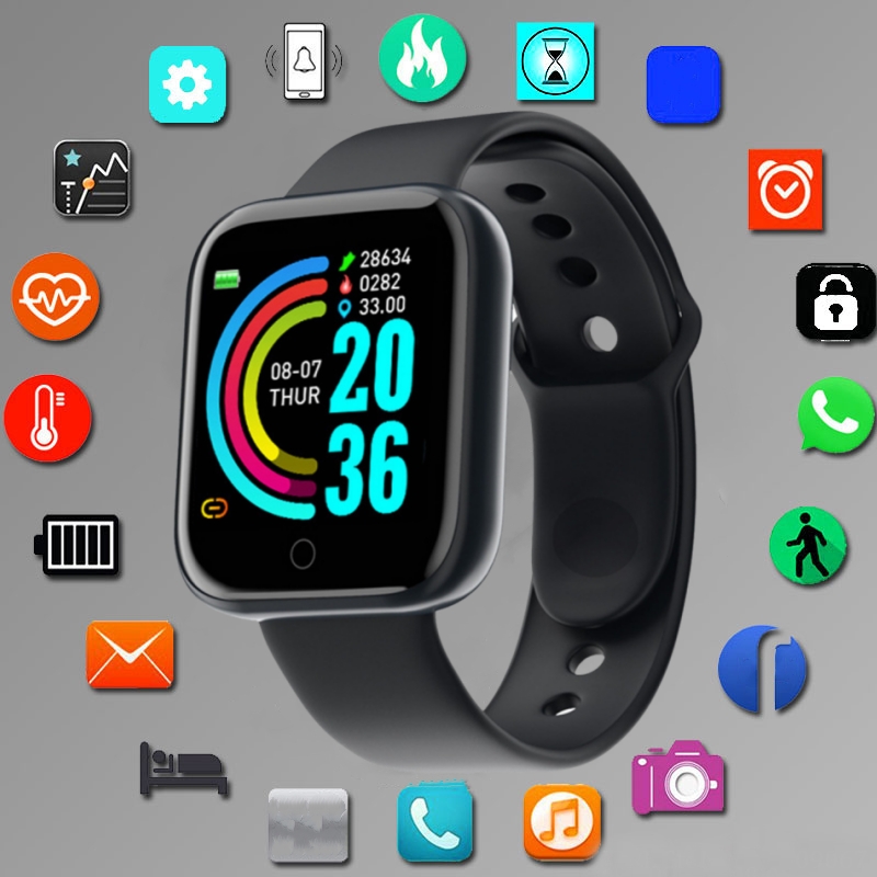 男性と女性のためのスマートウォッチ,スポーツモード,音楽コン - Smartwatch Watches For Girls のレビューと価格