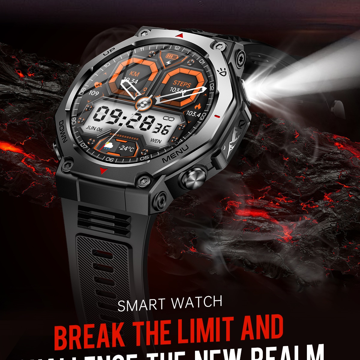 Android IOS 新しい AMOLED スマートウォッ - Watch Vs Smartwatch のレビューと価格