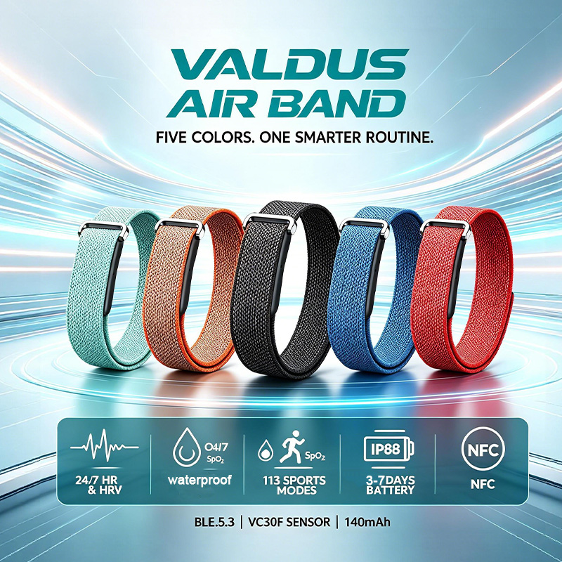 VALDUSエアバンドスマートブレスレット 男女兼用 心拍数 - Smartwatch Watches Price のレビューと価格