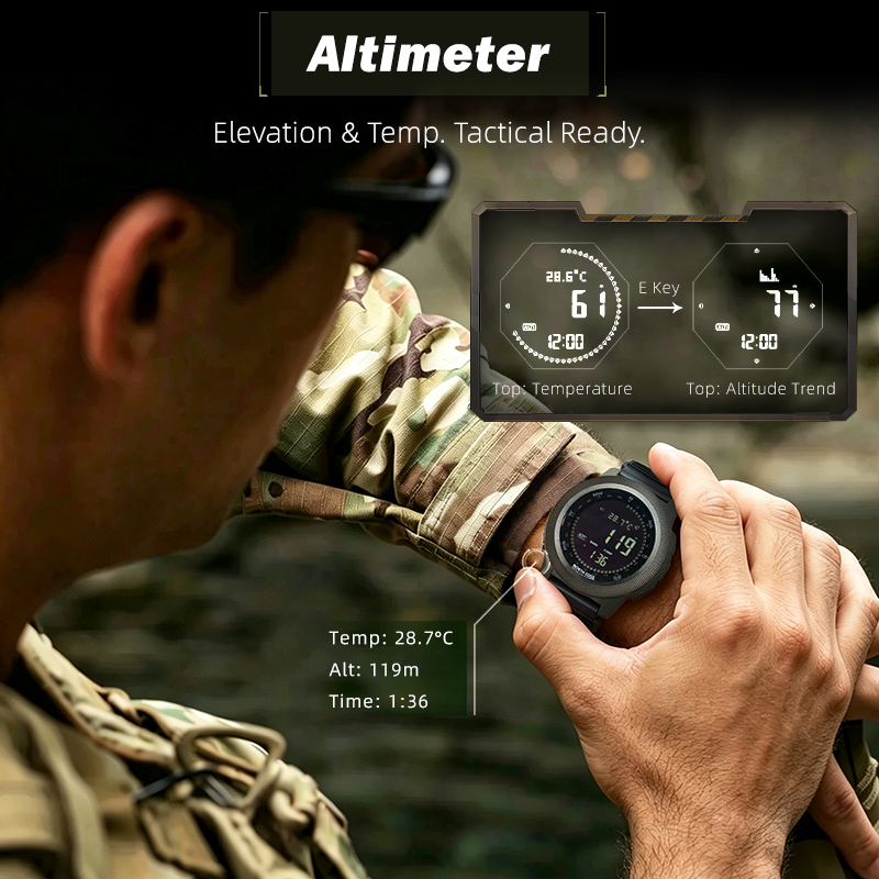 NORTH EDGE APACHE-CF メンズ デジタル腕 - Altimeter Compass Watch のレビューと価格