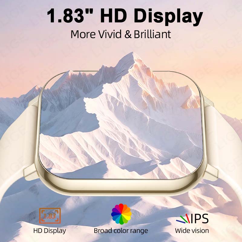 LIGE 新しい 1.83 インチ HD スマートウォッチ女 - Smartwatch Watches Price のレビューと価格