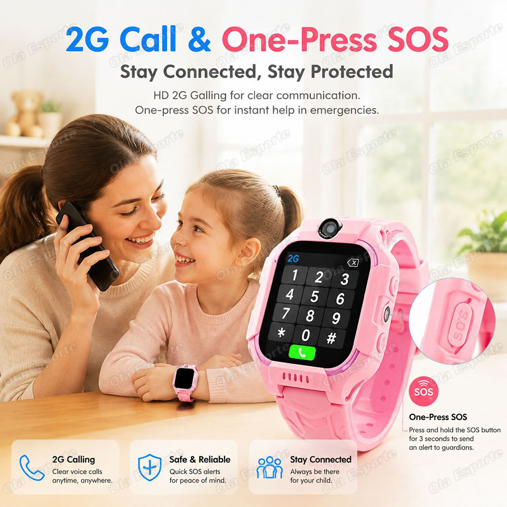 2026年新型5GキッズGPSスマートウォッチ SOSコール - Smartwatch Watches For Kids With Gps のレビューと価格