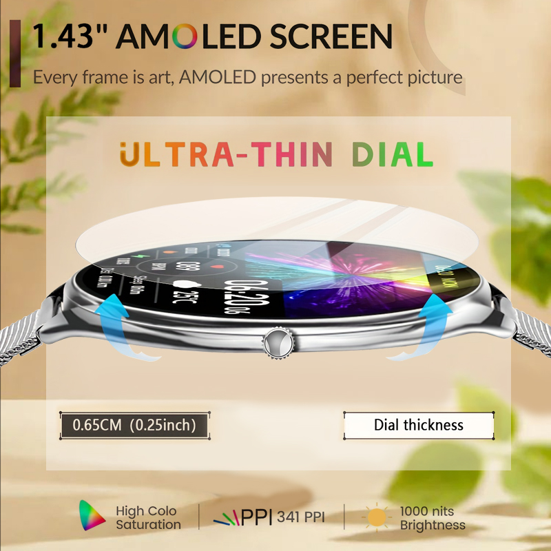 2026年オリジナル 女性向け超薄型スマートウォッチ 1.4 - Watches Ladies Smartwatch のレビューと価格