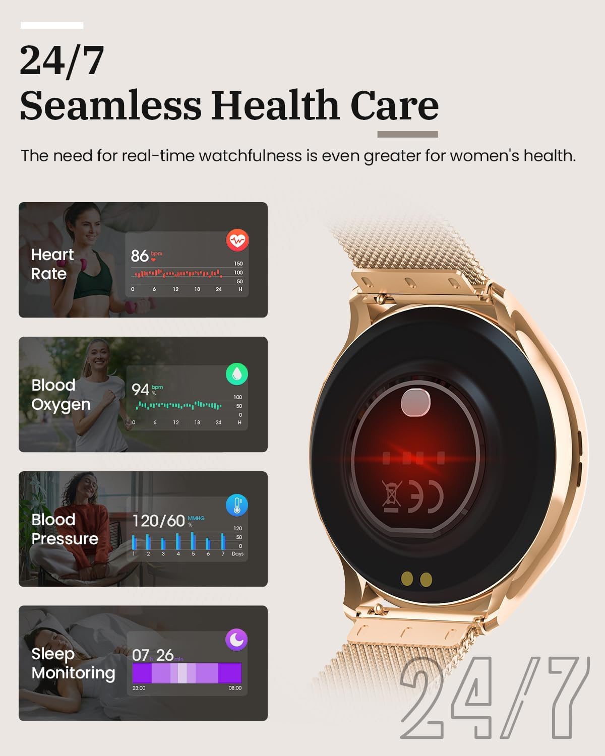 2026年オリジナル 女性向け超薄型スマートウォッチ 1.4 - Watches Ladies Smartwatch のレビューと価格