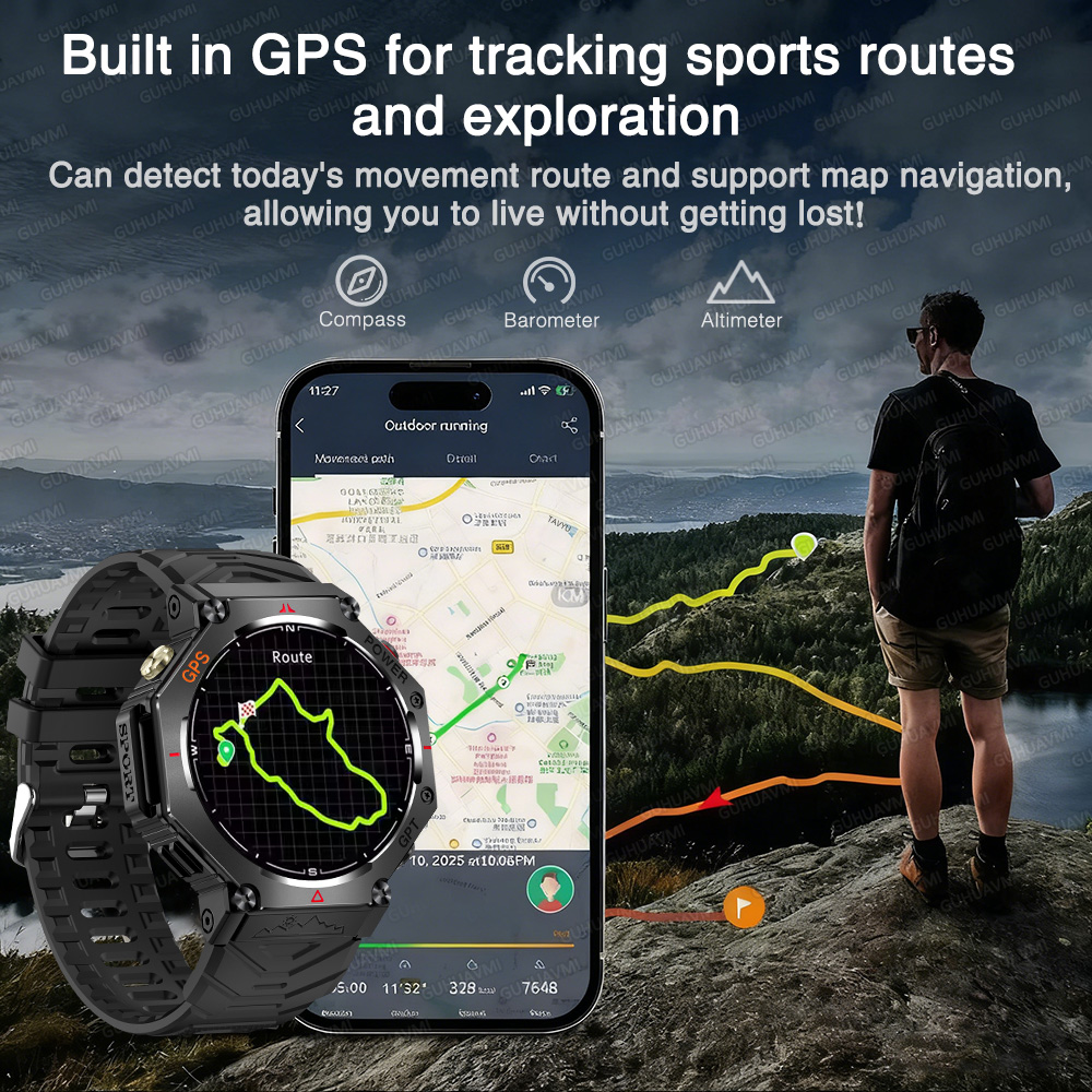 2026年型、大人向け、アウトドア用、Xスポーツ対応、GPS - Altimeter Compass Watch のレビューと価格