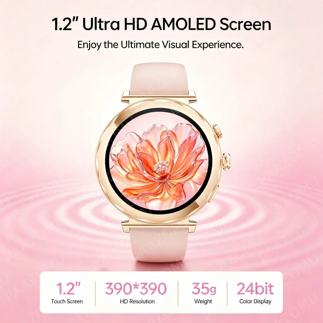 ローズゴールドのレディーススマートウォッチ2026。Blue - Watches Ladies Smartwatch のレビューと価格