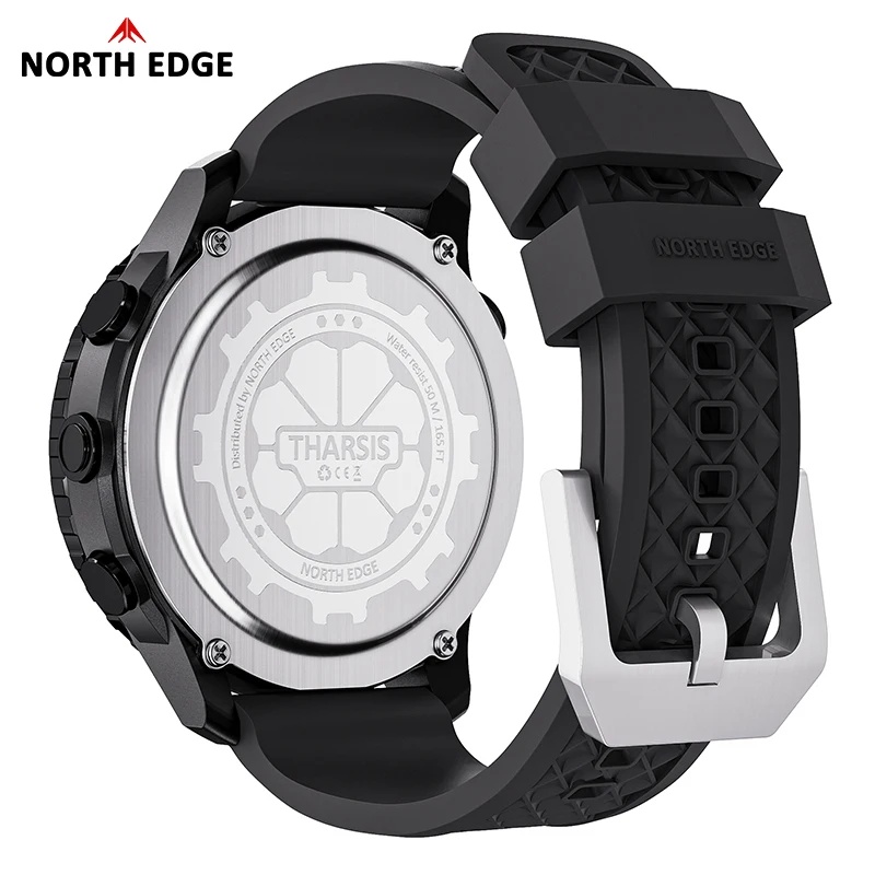 NORTH EDGE THARSIS メンズ カーボンファイ - Altimeter Compass Watch のレビューと価格