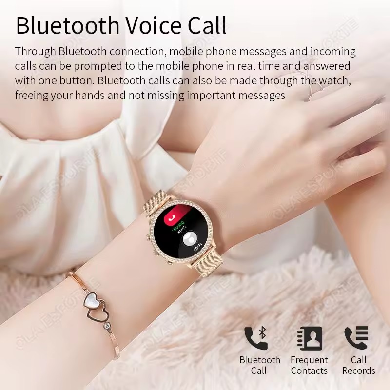 エレガントなデザインのレディーススマートウォッチ。Bluet - Watches Ladies Smartwatch のレビューと価格